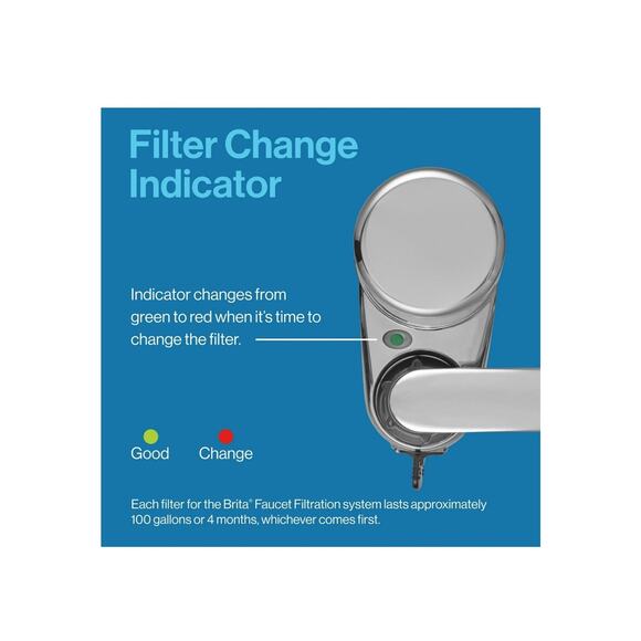 BRITA Elite Water Faucet Filtration System Chrome Filters Chlorine & Lead - Picture 4 of 7